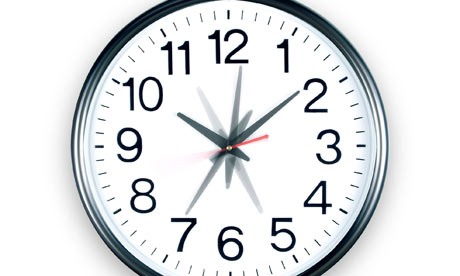 Clock with multiple hands