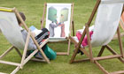 Deckchairs at the Hay festival