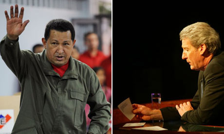 Hugo Chavez and Jeremy Paxman