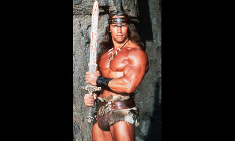 Arnold Schwarzenegger as Conan the Barbarian Photograph PR