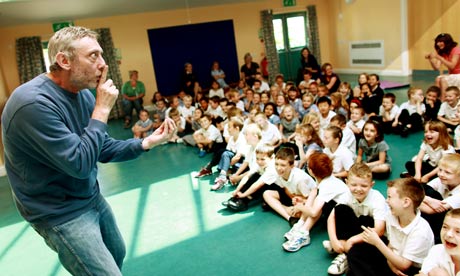 Michael Rosen at Ladygrove Park Primary School in Didcot