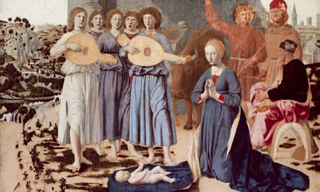 Detail from The Nativity by Piero della Francesca