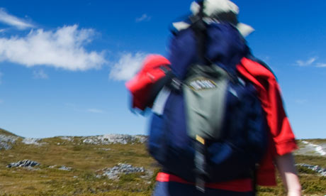 A walker in Clair National Park. Photograph: Alamy