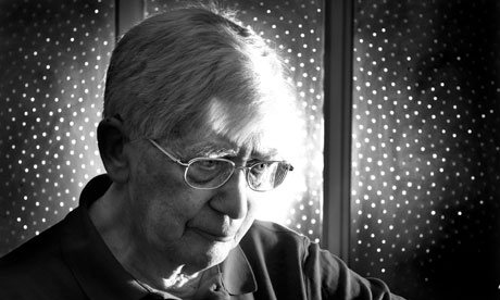 Edwin Morgan at his home in 2003, prior to his appointment as Scotland's national poet.