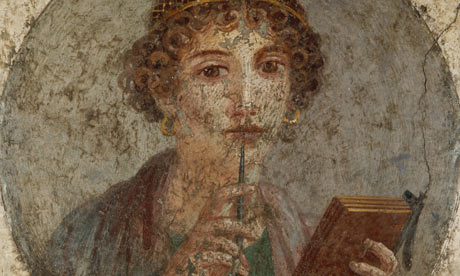 Sappho Holding a Stylus