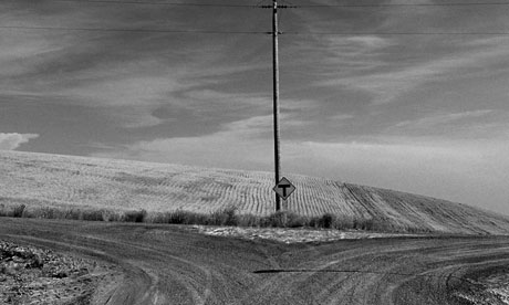 Fork in country road