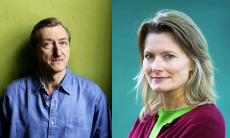 Julian Barnes (left) and Jennifer Egan