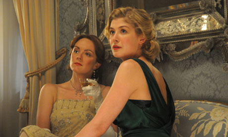 Rachael Stirling and Rosamund Pike as the Brangwen sisters in BBC4’s adaptation of Lawrence’s novel