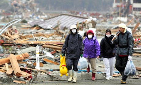 Japanese family in Minamisanriku