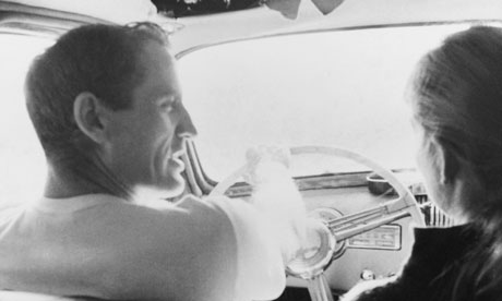 Neal Cassady, left, inspired the character of Dean Moriarty in Jack Kerouac's On the Road