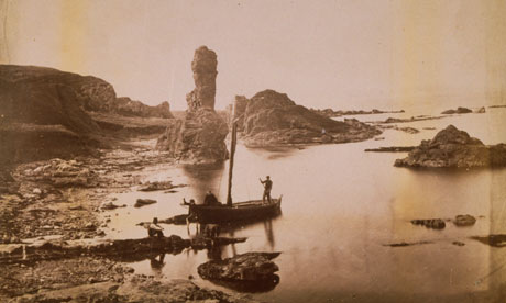 The Rock and Spindle formation near St Andrews, circa 1860