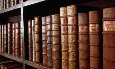 Words will never hurt me … a shelf of books at the Bodleian Library, Oxford