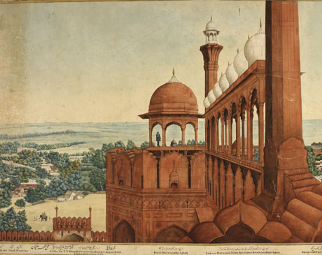 A Panorama of Delhi painted in 1846