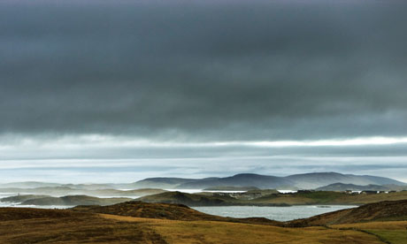 The island of Burra in the Shetland Islands, Scotland