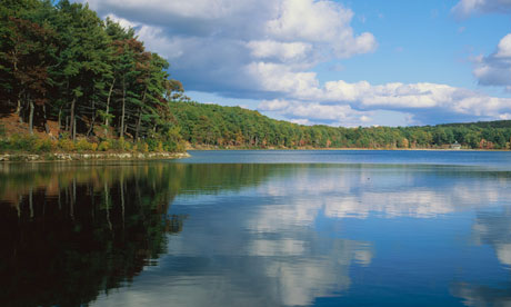 Walden Pond near Boston, Massachusetts, close to where Henry David Thoreau lived