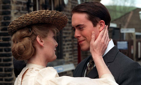 Sarah Lancashire and Rupert Evans and Gertrude and Paul Morel in a TV adaptation of Sons and Lovers