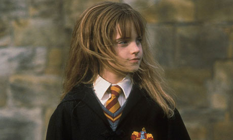 Emma Watson as the Harry Potter character Hermione Granger