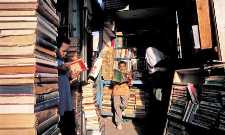 A book market in Cairo