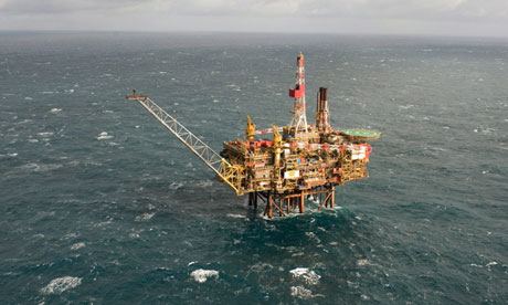 North Sea oil rig