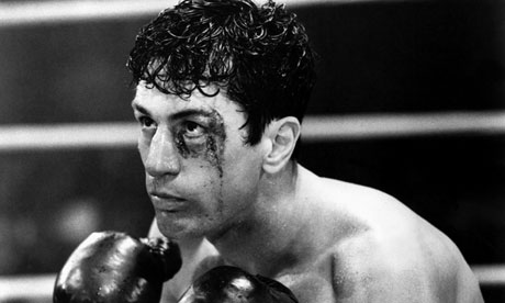 Tough glove … Robert De Niro as Jake LaMotta in Raging Bull (1980).