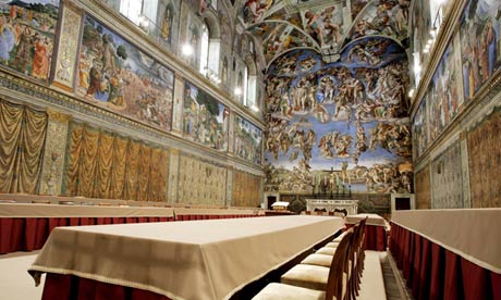 Sistine Chapel with Michelangelo's Last Judgment