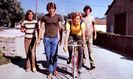 Class of their own … Breaking Away – with a young Dennis Quaid, second left.