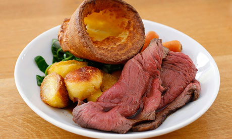 Making a meal of it … how did a roast beef dinner come to be the main plank of a novel?