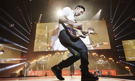 Maroon 5 in concert at the LG Arena, Birmingham, Britain - 08 Jan 2014