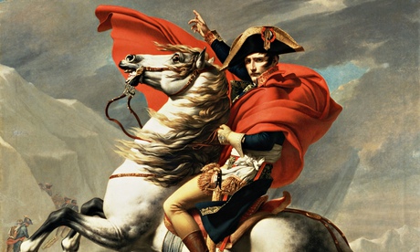 Napoleon on Horseback at the St Bernard Pass by Jacques-Louis David