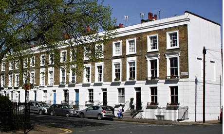 Georgian houses in Islington, north London