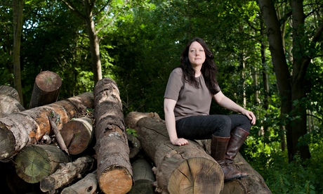 Helen Macdonald, pictured in Elveden Forest, Norfolk.