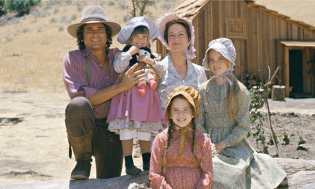 American tale … Melissa Gilbert, bottom, as the author in the TV series Little House on the Prairie.