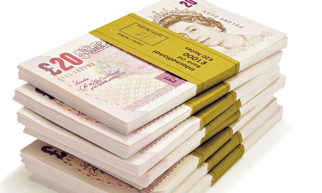 A stack of banknotes