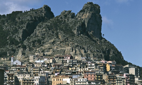 Houses in the mountains of Ogliastra, Sardinia, where centenarians live active lives.