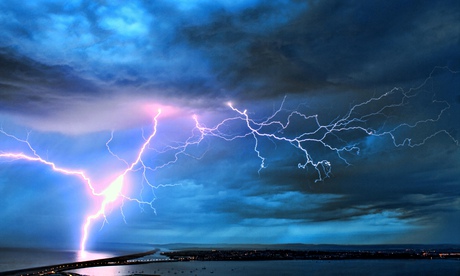 'Groans with derivative ambitions that recall far more accomplished fiction' … an electrical storm.