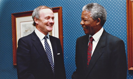 Robin Renwick with Nelson Mandela