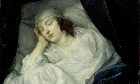 Venetia Stanley on her Deathbed, 1633, by Van Dyck