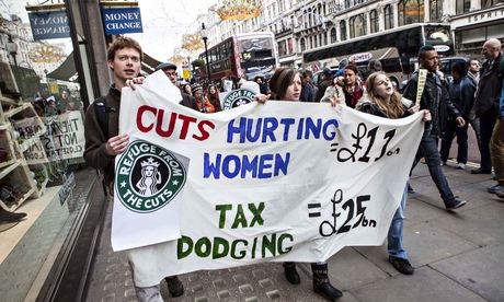 UK Uncut protest in London