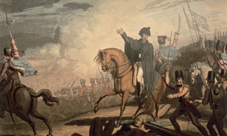 News travels slow … T Fielding’s engraving of the Duke of Wellington at Waterloo.