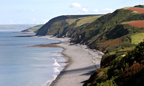 Beach and coastline in North Devon