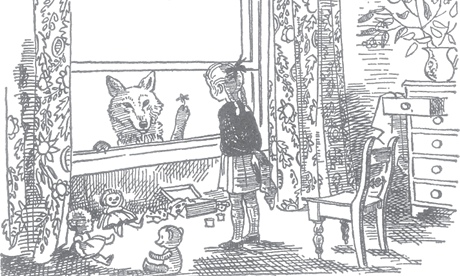 Detail from an illustration by Marjorie-Ann Watts for Clever Polly and the Stupid Wolf. 