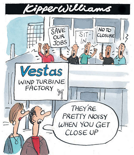 wind turbines cartoon. wind turbines cartoon.