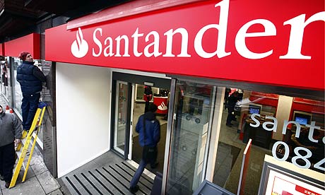 logo banco santander. logo as Banco Santander