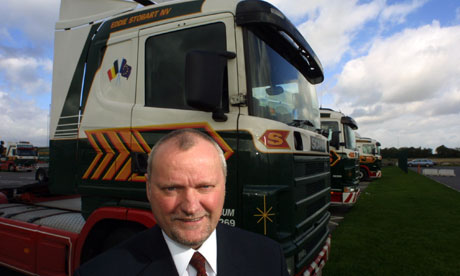 Edward Stobart, Chairman and Chief Executive of Eddie Stobart haulage and distribution company.