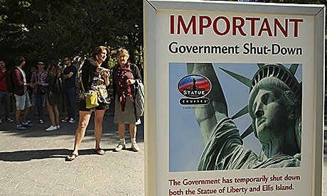 Government Shutdown Closes Statue Of Liberty