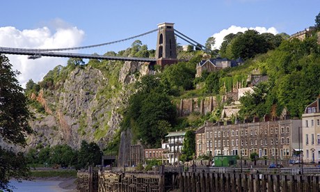 Clifton suspension bridge in Bristol.