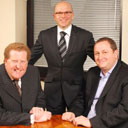 Sports direct: David Richardson, Non Executive Chairman, Dave Forsey, Chief Executive and Mike Ashley, Executive Deputy Chairman. 
