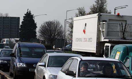 Traffic near Heathrow airport