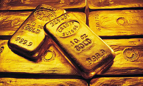 Bars Of Gold. Credit Swisse gold bars