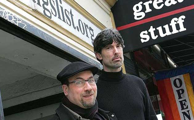 Craigslist founder Craig Newmark and CEO Jim Buckmaster